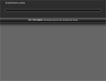 Tablet Screenshot of icanlearn.com